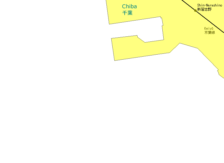 Shin-Narashino Railway Map