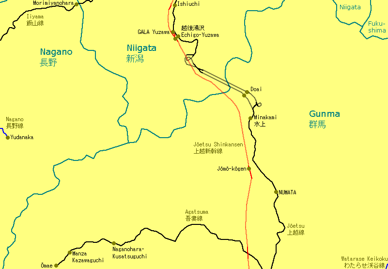 Echigo Railway Map