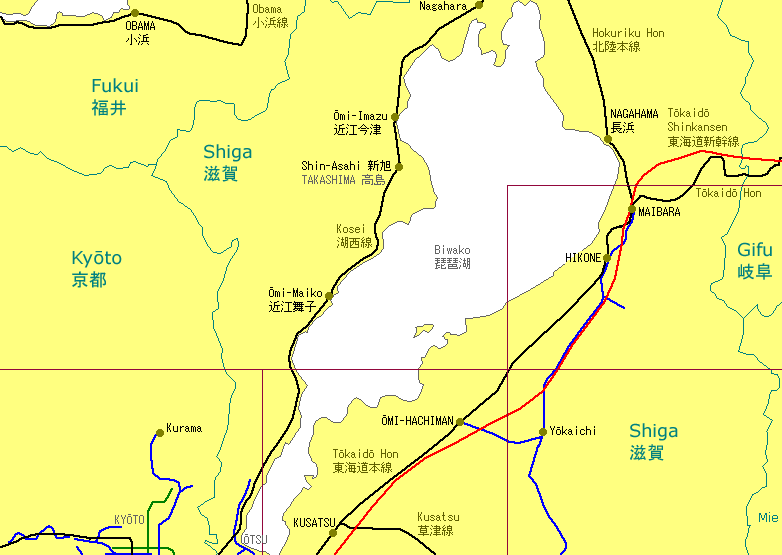 Biwako Railway Map